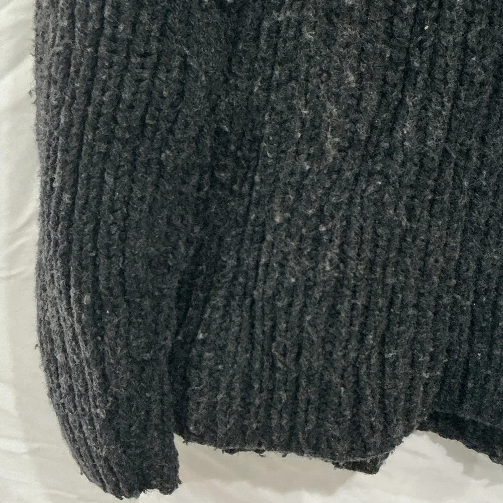 J. Crew Charcoal Ribbed Women's Sweater